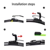 For Hyundai Tucson JM 2004-2009 Car Front Wiper U-Shape Soft Rubber Boneless Wiper HD Silent Durable Car Wiper 24"16" 5