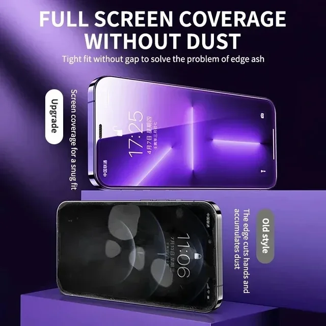 Verre anti-espion haut de gamme pour iPhone, protection d'écran de confidentialité, installation facile, 15, 13, 12, 11, 14 Pro Max, Mini Poly XS, 14, 15 Plus, 3 pièces 5