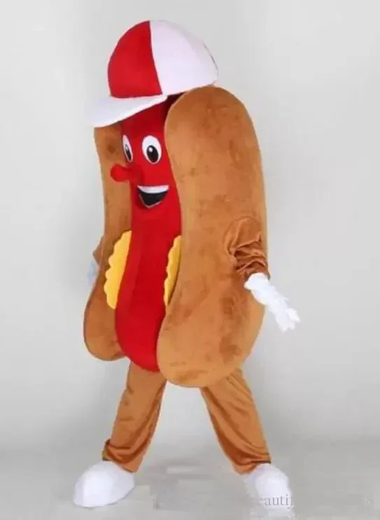 

Sausage Hotdog Mascot Costume cute soft Plush Suit Character Garment for Halloween Christmas Birthday Party Events