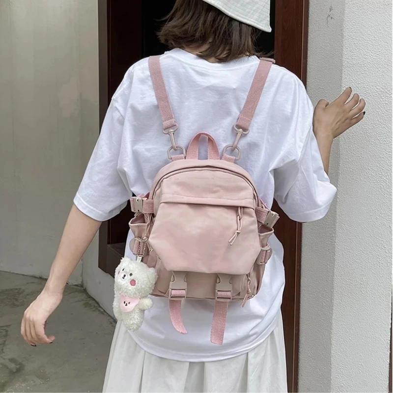 Women's Fashion Kawaii Mini Backpack Shoulder Bag for Teenage Girls Multi-Function Small Bagpack Ladies Travle School Backpacks