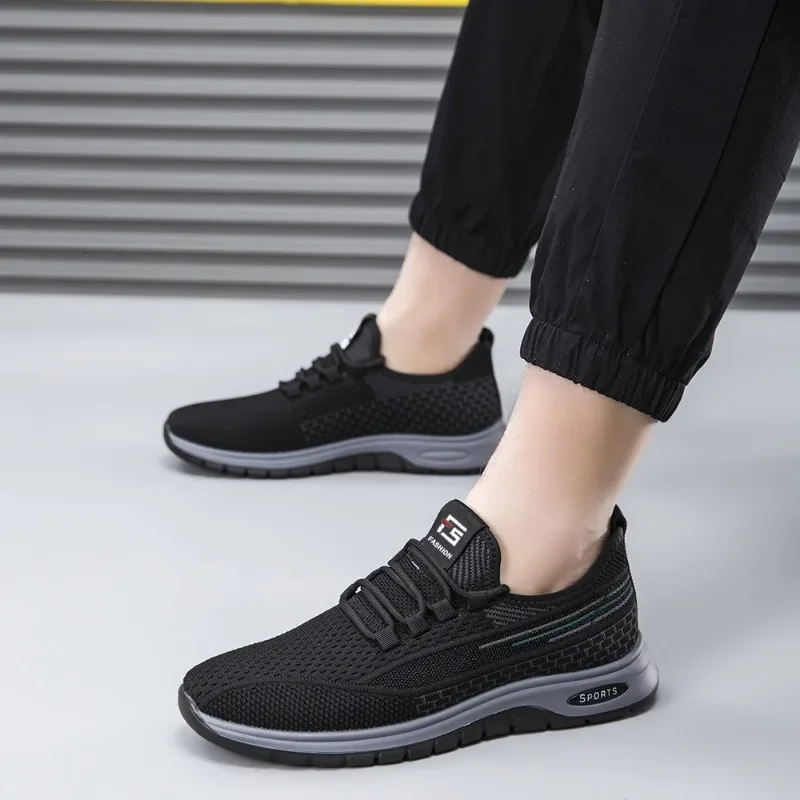 New Men's Shoes Sports Flats Casual Shoes 2024 New Fashion Breathable Walking Shoes Lightweight and Comfortable Men's Shoe 3