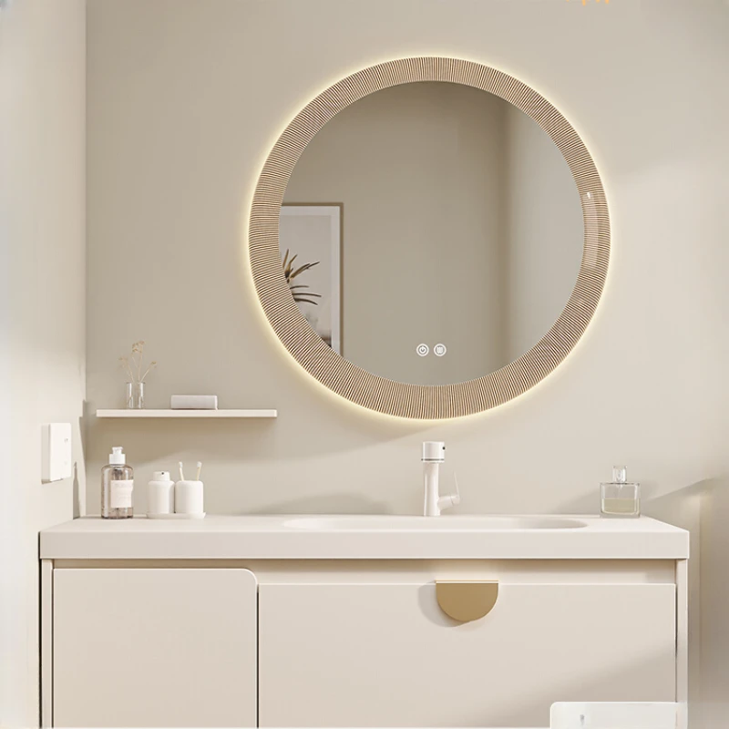 Integrated basin bathroom cabinet combination simple hand washing basin pool bathroom