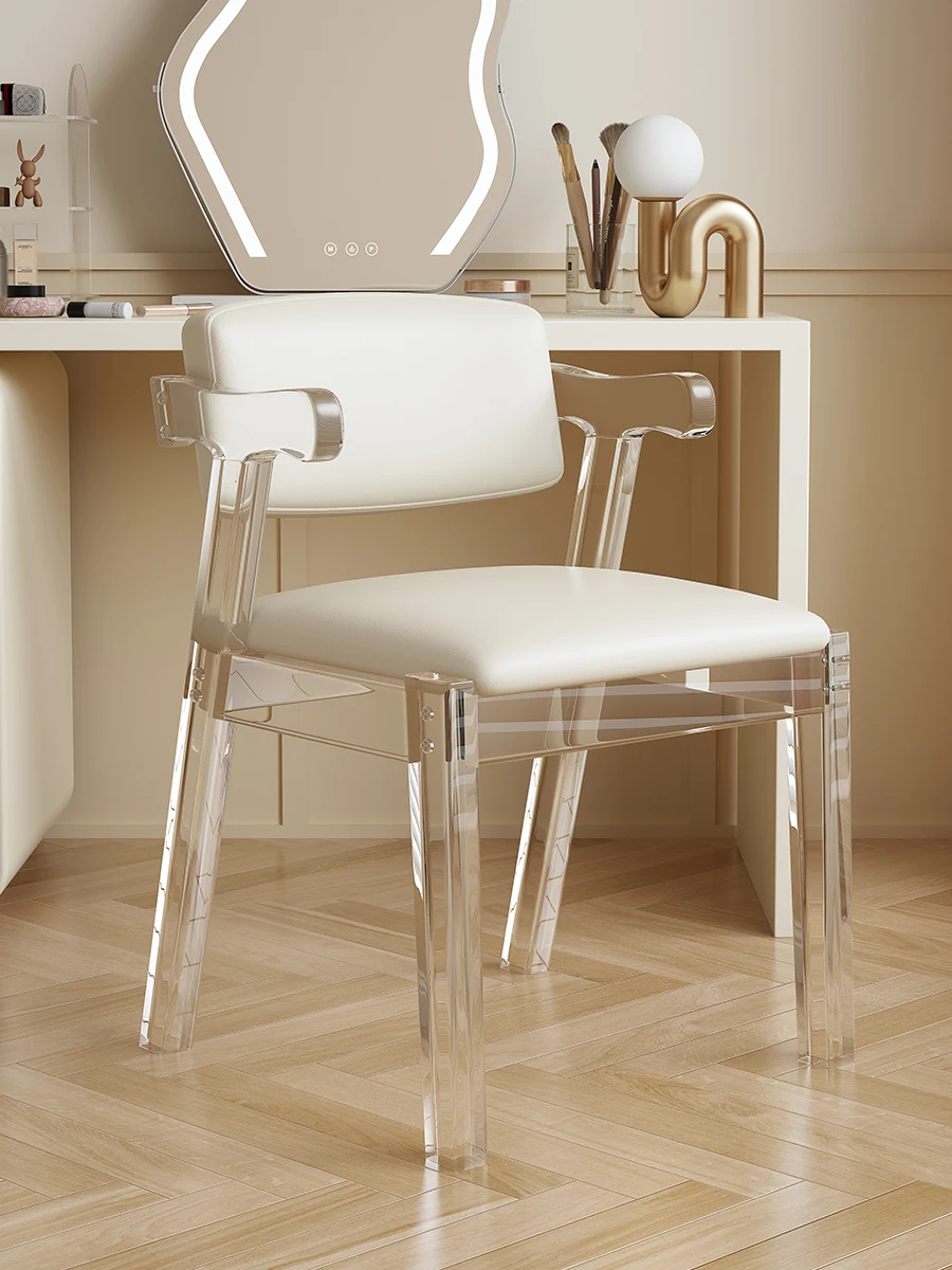

Acrylic Modern Dresser Kitchen Dining Chairs Clear Nordic Bedroom Plastic Chairs Minimalist Cadeira Dining Room Furniture HYDC