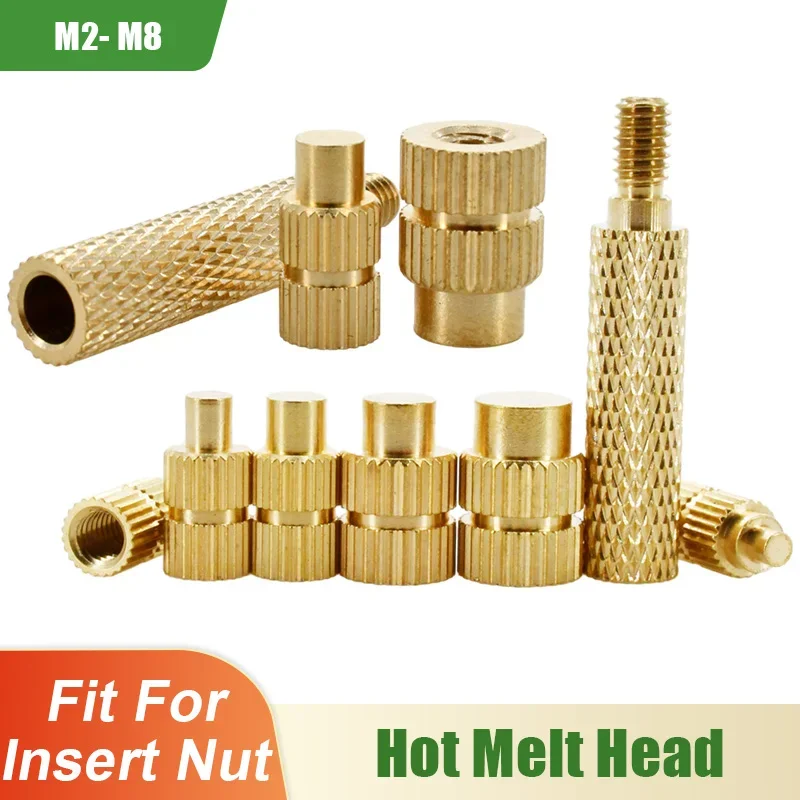 3d Printer Brass Insert Nut Heating Tool Soldering Iron Tip Connector M2 M2.5 M3 M4 M5 M6 M8 Hot Melt Copper Solder Tips Inserts, 3d printer nut tool