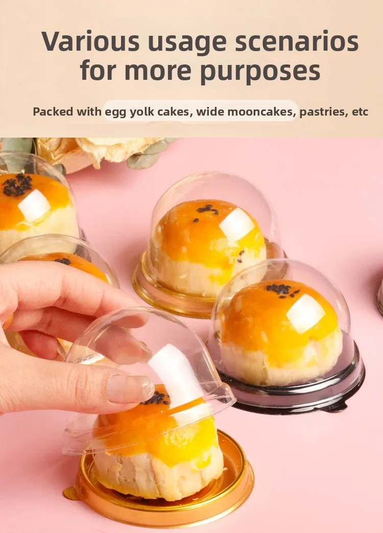 50pcs Clear Cake Boxes Mini Dessert Display Containers Cupcake Pastry Dome Lids Airtigh... - SKU CCB01453 - UGI Packaging