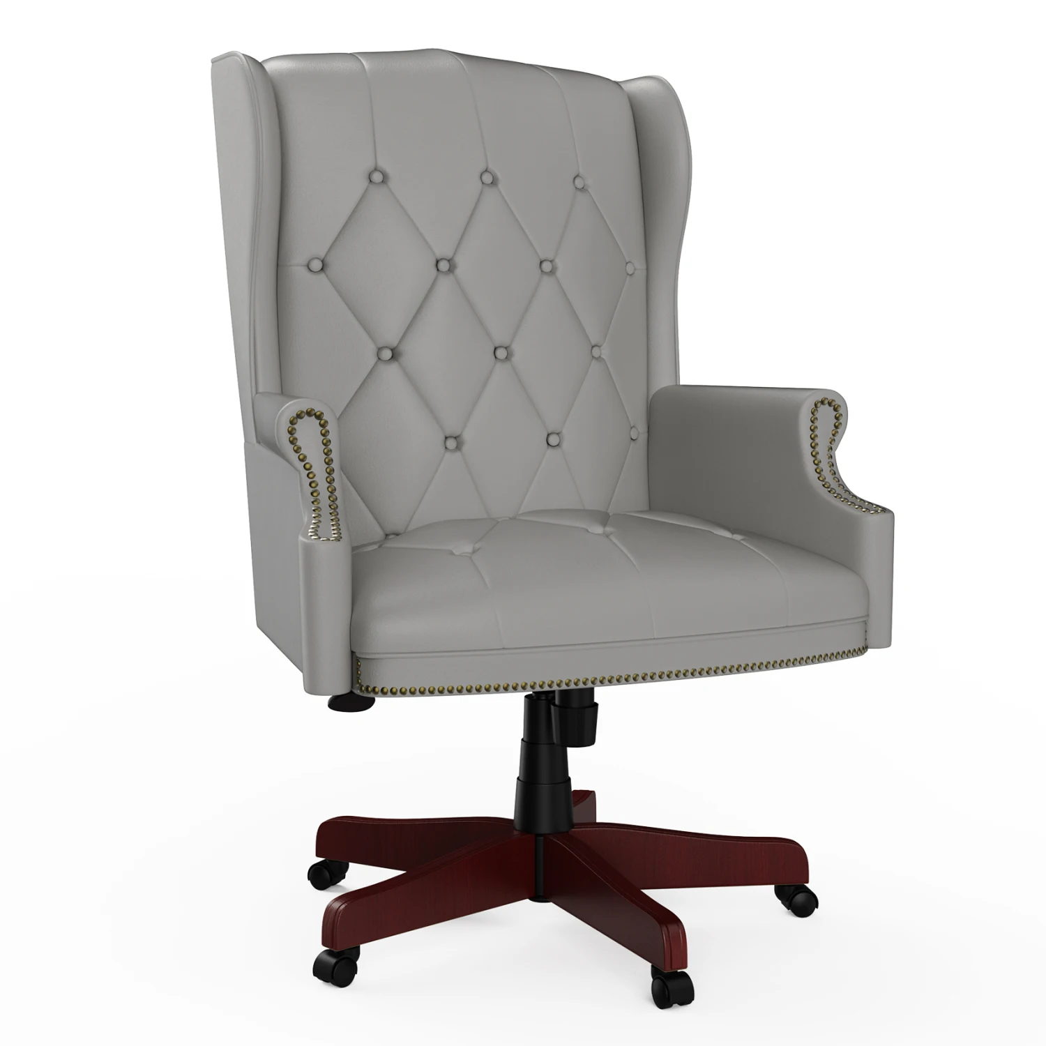 

330LBS Executive Office Chair, Ergonomic Design High Back Reclining Comfortable Desk Chair - Grey makeup