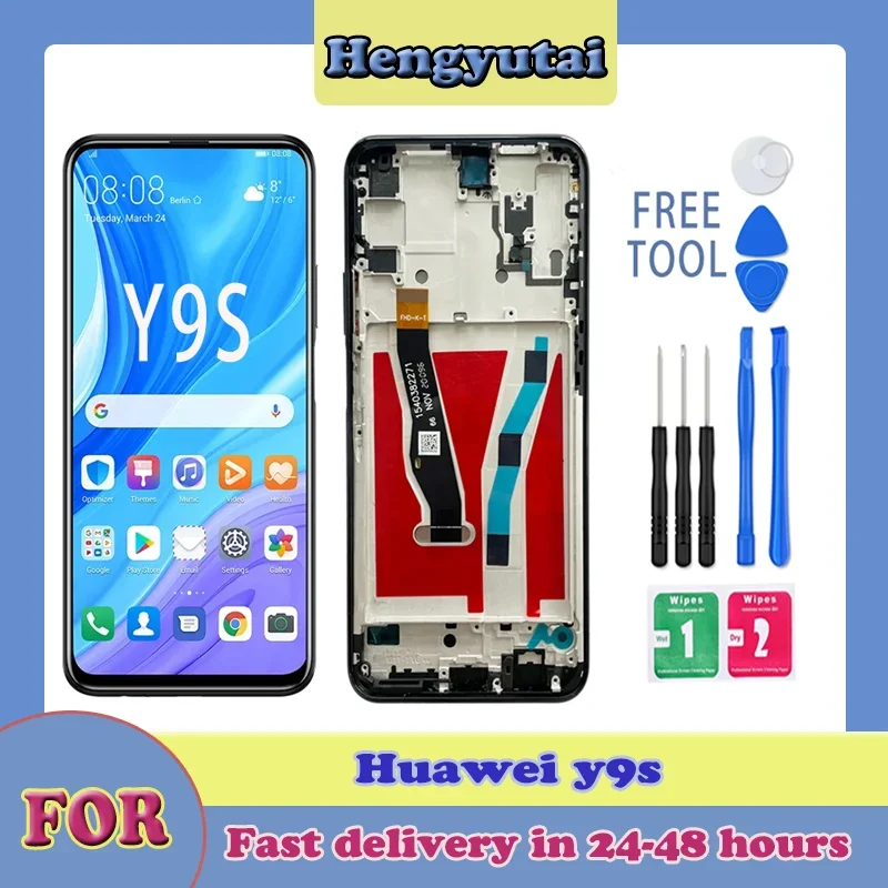 

ЖК-дисплей для Huawei Y9S с сенсорным экраном 6,59 дюйма, 2 шт.