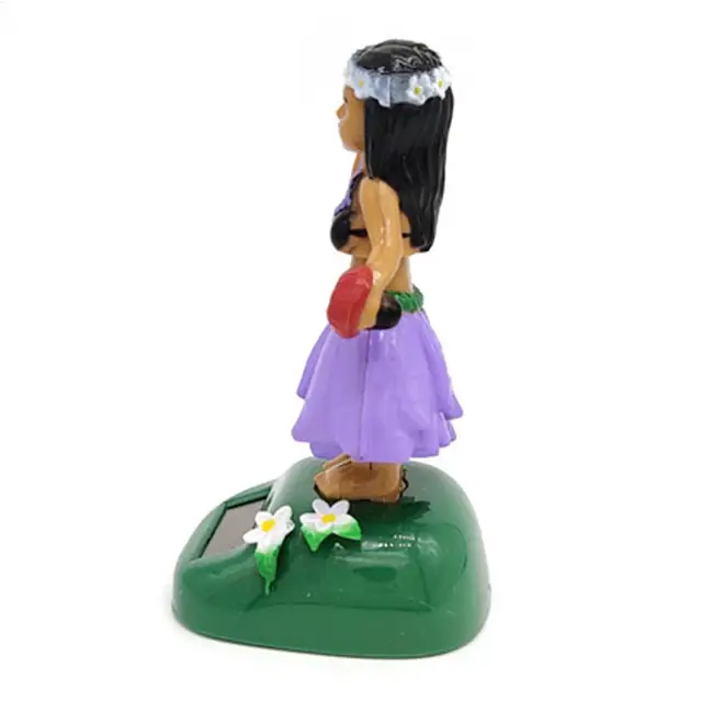Figura Solar Hawaiana Bailarina Para Coche Decoración Dashboard Con  Energía Solar