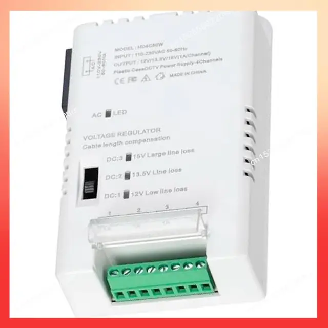 ABNR CCTV Camera Power Supply Distribution Power Supply 90V-264VAC Input To 12V-13.8-15VDC Output 5