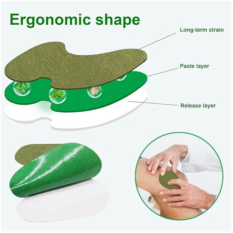 12/24/36/60 PCS Knee Patch Wormwood Self Heating Sticker Body Neck Back Pain Patches Knee Massage Warm Knee Pads