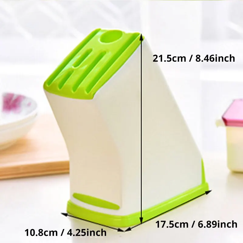 1pc MultiFunction Durable Kitchen Plastic Knife Stand Holder Storage Drainage Cutlery Rack Organizer knife holder