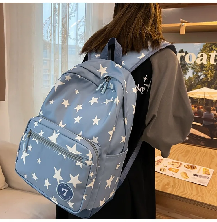 Kawaii Starry Large Capacity Harajuku College Backpack