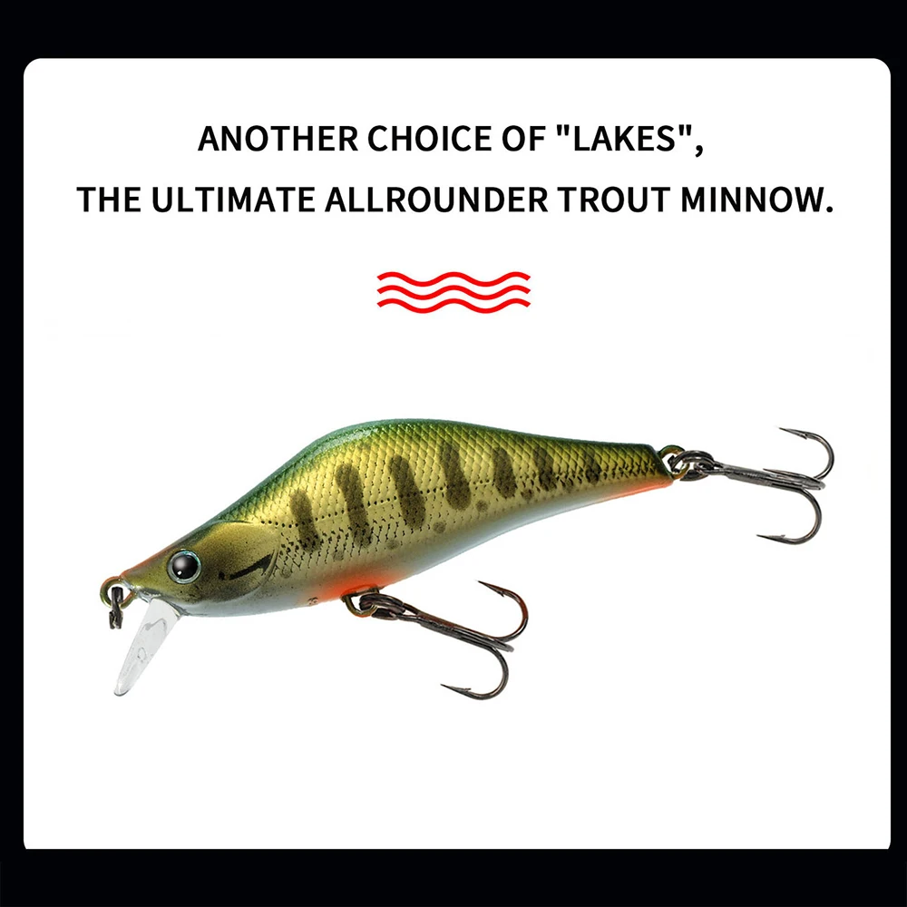5.5cm 4.7g Fishing Lure Micro Minnow Wobbler Long Shot Sinking Artificial Hard Bait Jerkbait Small Stream Decoy Trout Bass Bait fishing lure