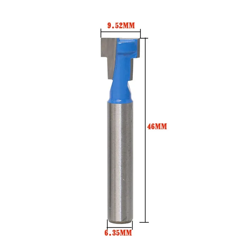 

T-Slot Cutter Router Bit for 1/4" Hex Bolt - Shank -Length Woodworking Cutters For Power Tools