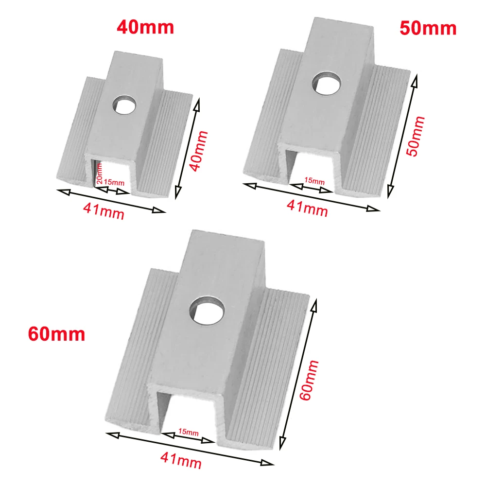 Solar Panel Middle Clamps Photovoltaic Panel Bracket Solar System Accessories Clips For Fixed 25-50mm Height Bracket solar panel clips