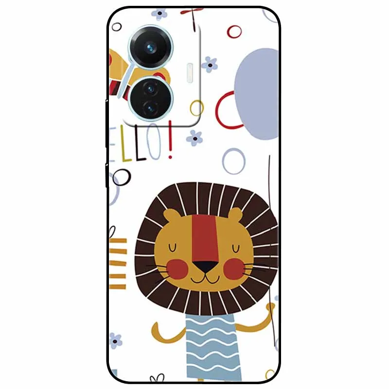 Starry Moon Black Silicone TPU Shockproof Case Cover