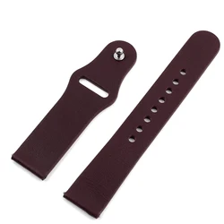 Vintage Leather 20mm Watchband - Handmade Fast Release Retro Strap Accessory - 20mm (Wine red)