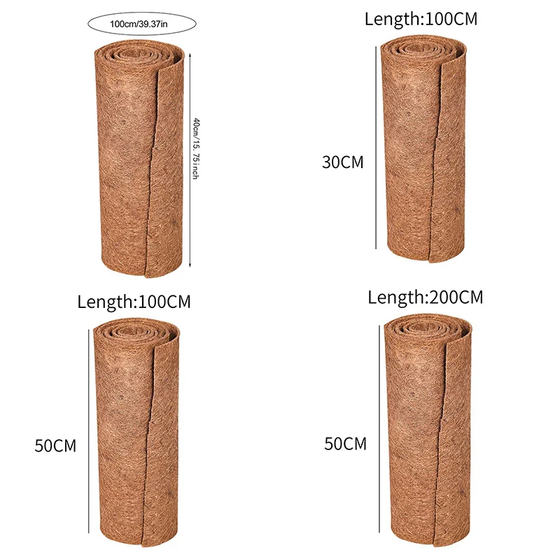 Coconut Palm Mat Moisture-Proof Flower Pot Mat Carpet Non-Slip Coco Liner Bulk Roll Reptile Carpet Cushion coconut palm mat