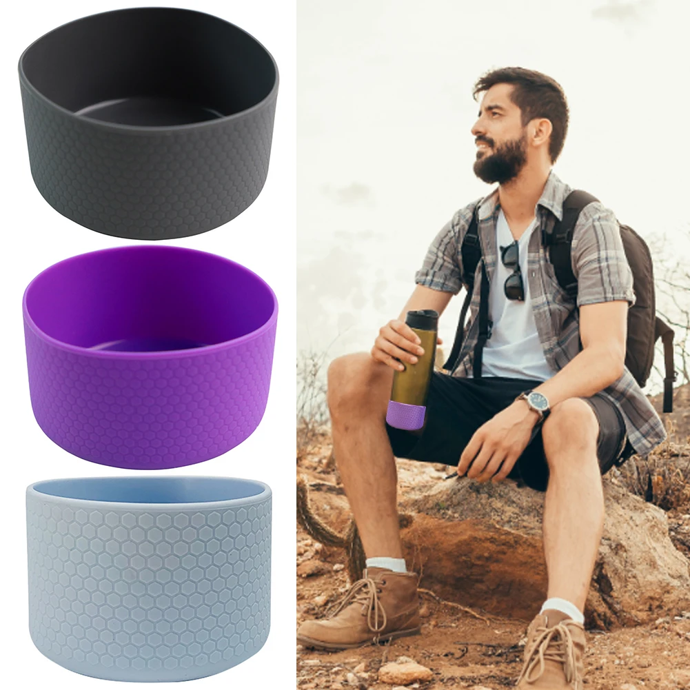 7.5cm Cup Cover Sport Water Bottle Cover Space Pot Silicone Cover Rubber  Bottom Pad 32-40oz for Hydro Flask Bottle - AliExpress