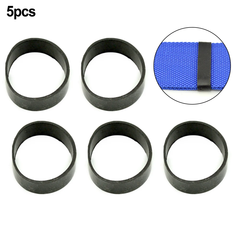 5pcs Rubber Fixed Rings For Scuba Diving Weight Belt Tank Back Straps Webbing Dive Wing Back Pad Accessories Buckle Holder