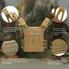 Nylon Tactical Vest Body Hunting Carrier Airsoft Vest Molle Combat Camo Vests Lightweight Load Carry Portable Training Vest 3