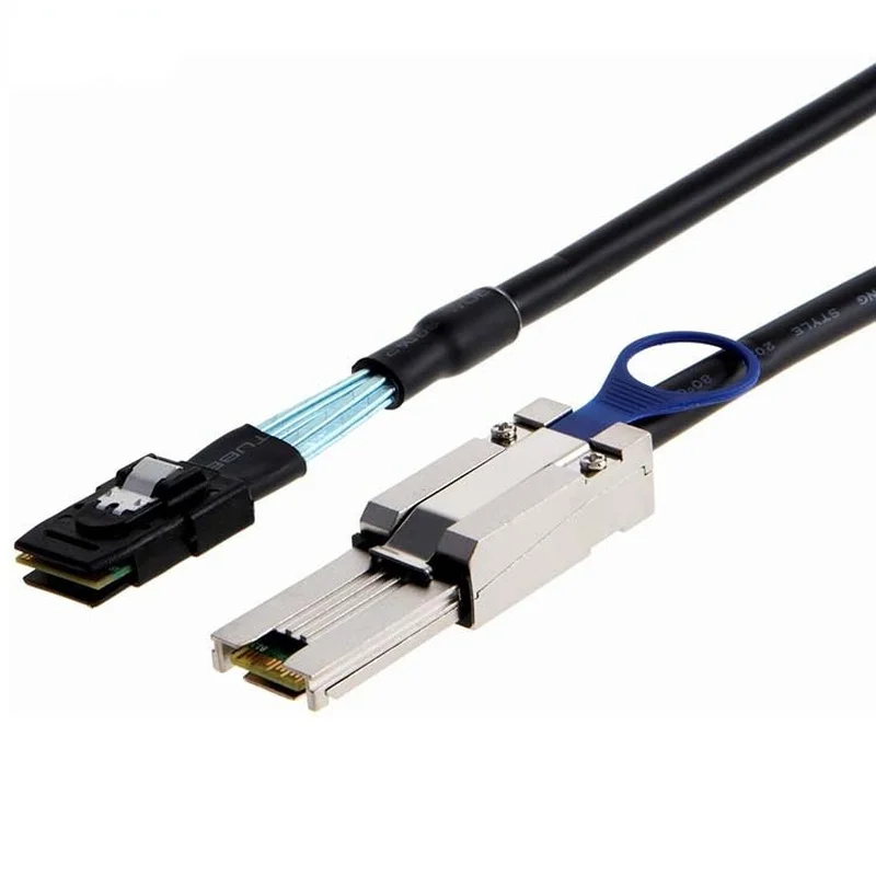 

HD MINI SAS Line SFF8087 180 Degree TO SFF8088 Line 6G High-speed Server Cable 1m