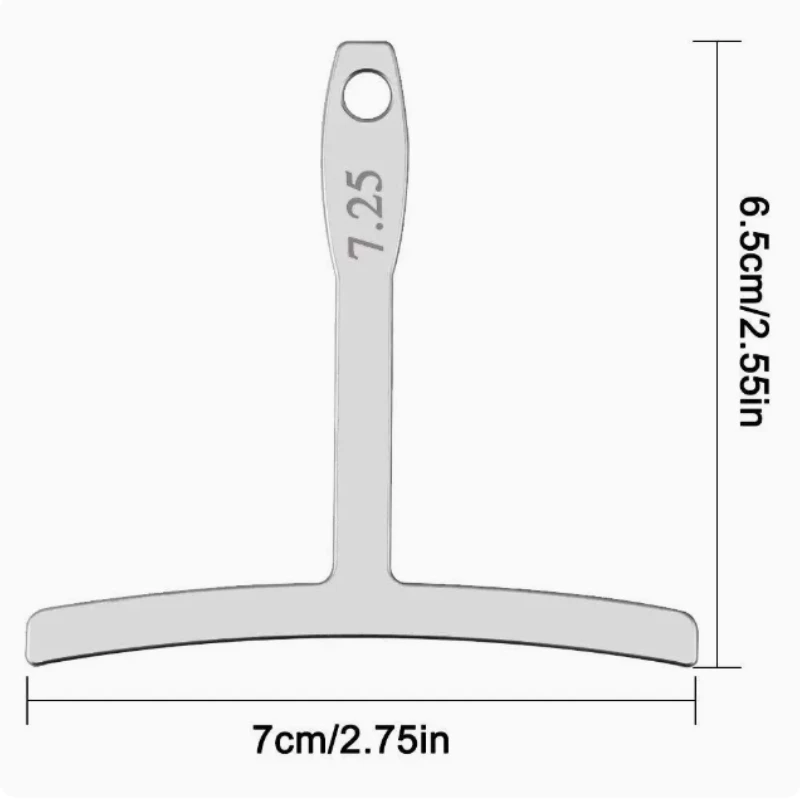 T-Ruler Understring Radius Gauge String Gauge Fingerboard Tape Measure for Guitar Repair-guitar accessories guitar repair tool guitar string ruler