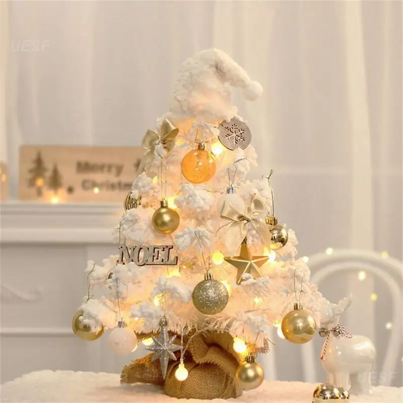 

50cm Desktop Decoration Ornaments Easy To Assemble Christmas Present Desktop Small Christmas Tree Holiday Decorations Pvc