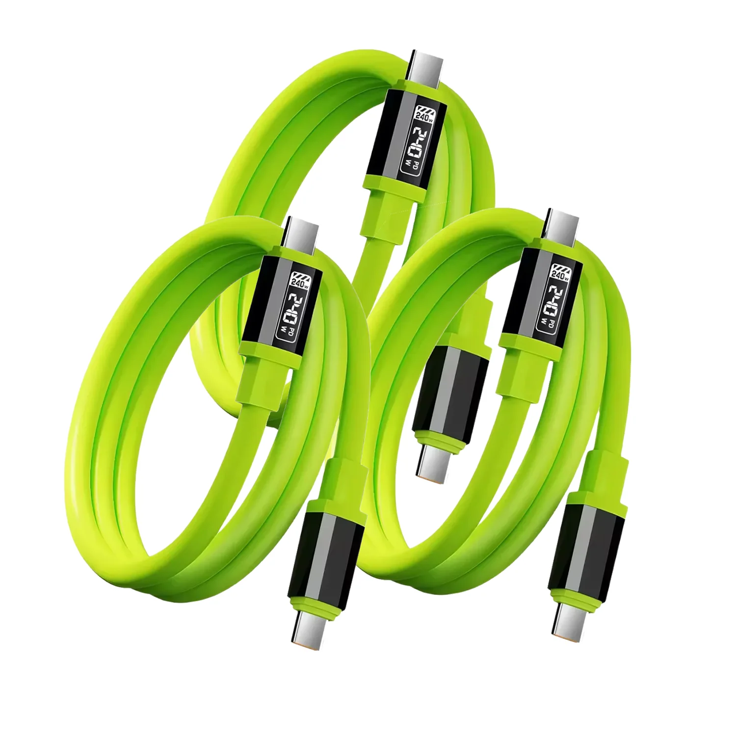 ตัวเลือกสินค้า สายชาร์จ USB-C 240W ชาร์จเร็ว สำหรับ iPhone และ Huawei