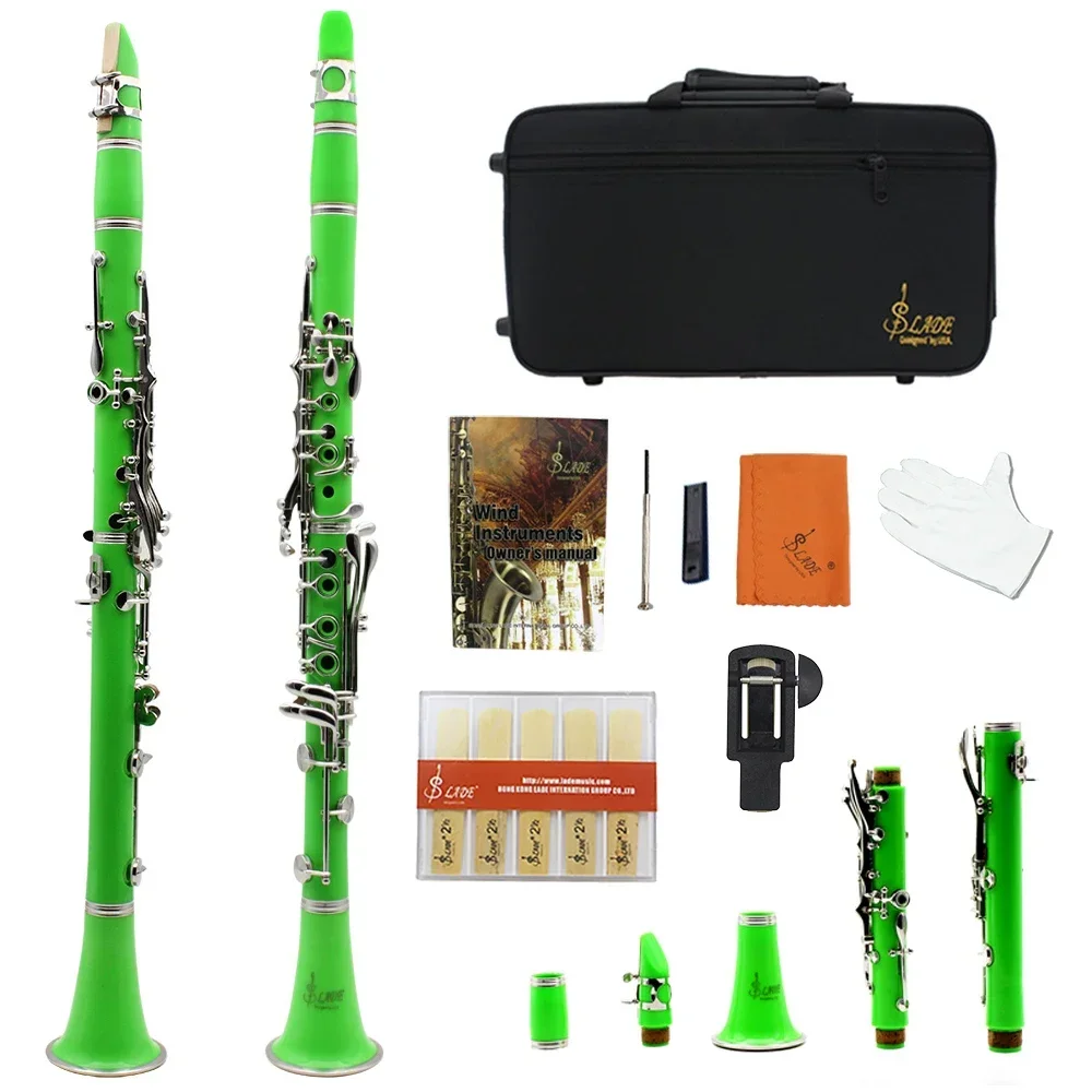 SLADE スレード B♭クラリネット SLADE Clarinet 17 Keys Bb B Flat Tone Professional Woodwind