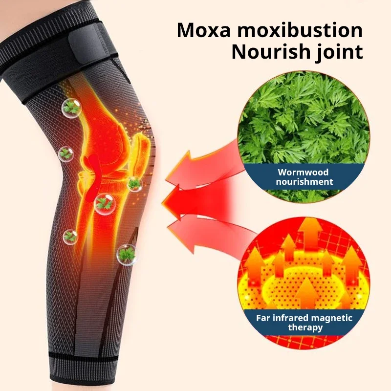 Self-Heating Knee Pads Brace Tourmaline Warm for Arthritis Joint Care Injury Recovery Belt Knee Leg Warmer Knee Support Pads