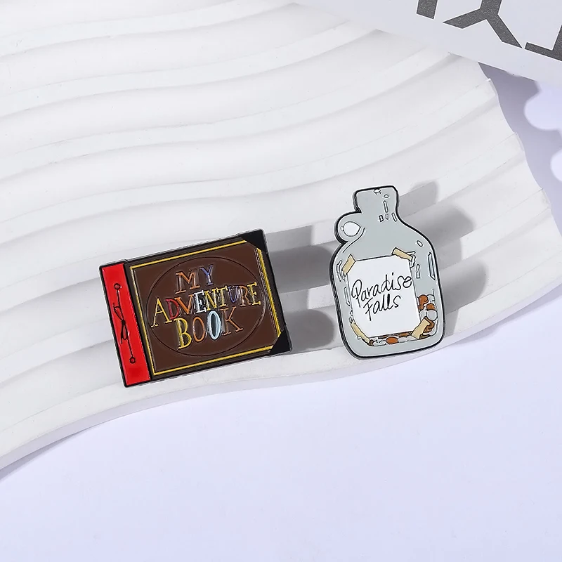 Paradise Falls Jar Emaille Pins Pixar Movie Up My Adventure Buch Cartoon Animation Broschen Revers Abzeichen Schmuck Geschenk für Freunde – Detail 7