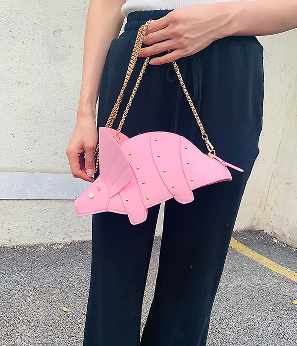 Triceratops Mini Crossbody Bag for Women Purses and Handbags Fashion Shoulder Chain Bag Clutch Chic Girl's Designer Bags