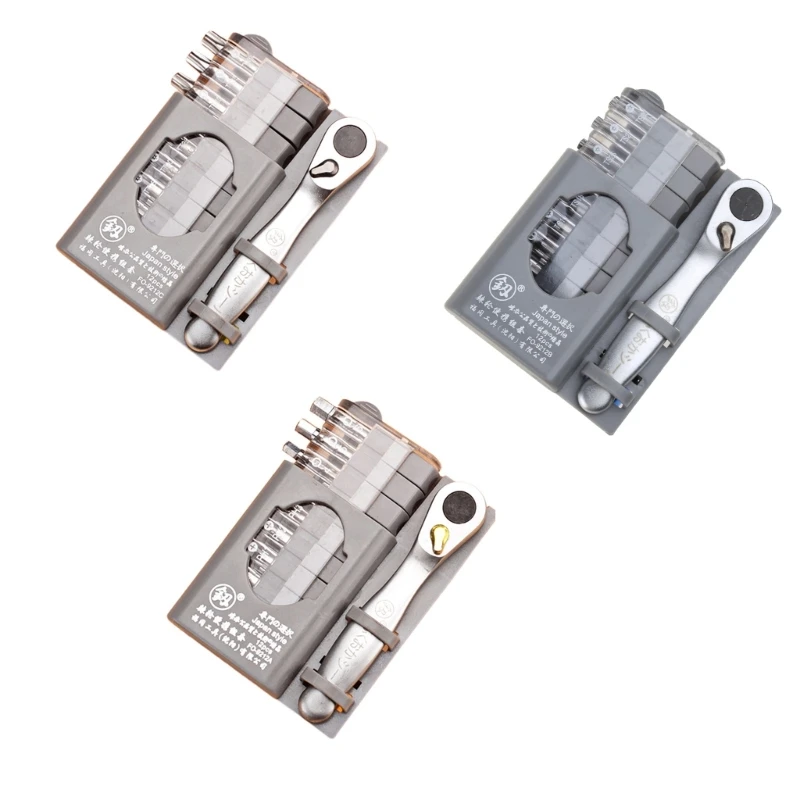 

Мини-трещоточный ключ, набор бит, многофункциональная отвертка специальной формы с прорезями, Прямая поставка