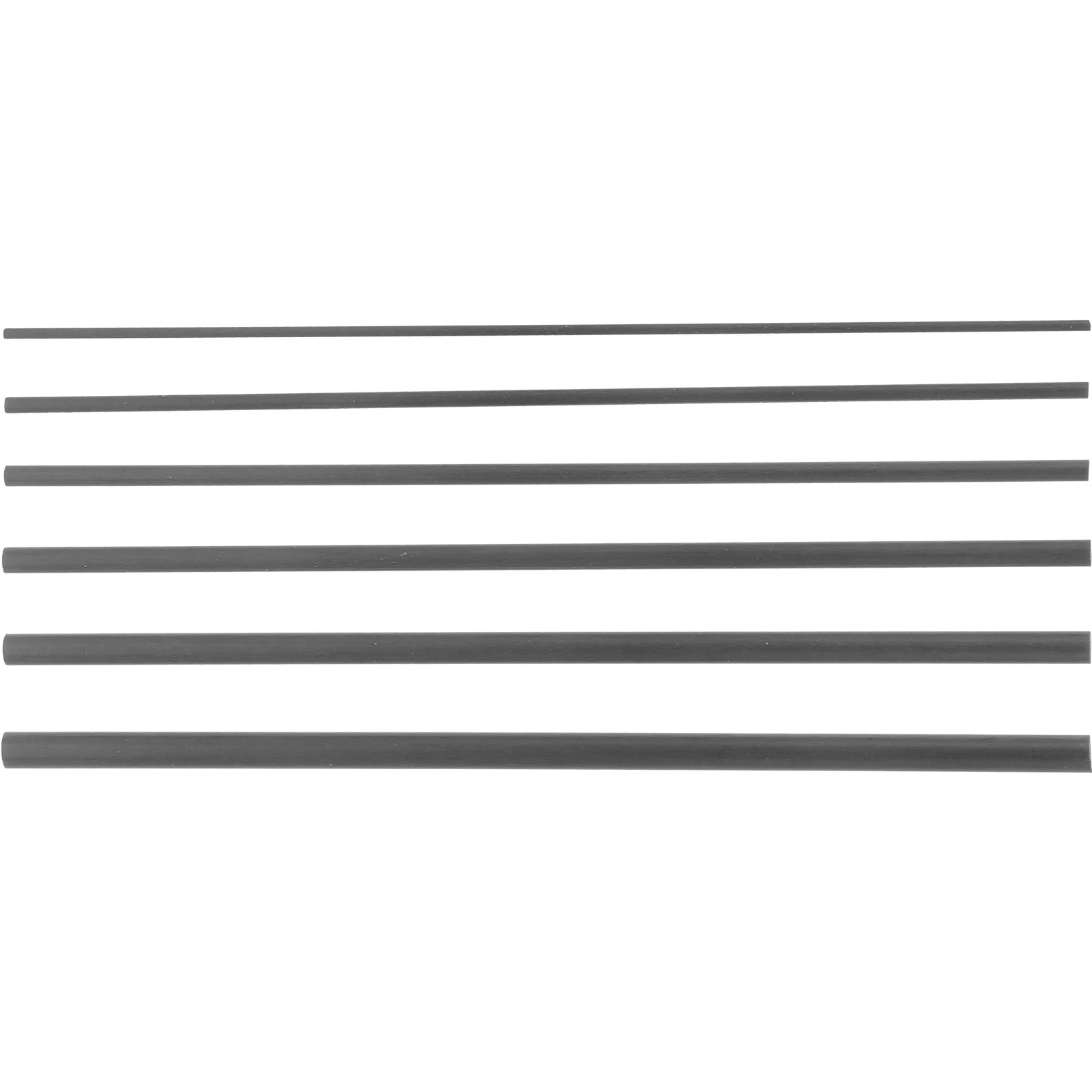6PcsFishingRodsRepairCarbonFibersPoleRepairingCarbonFiberSolidCarbonFiberRod