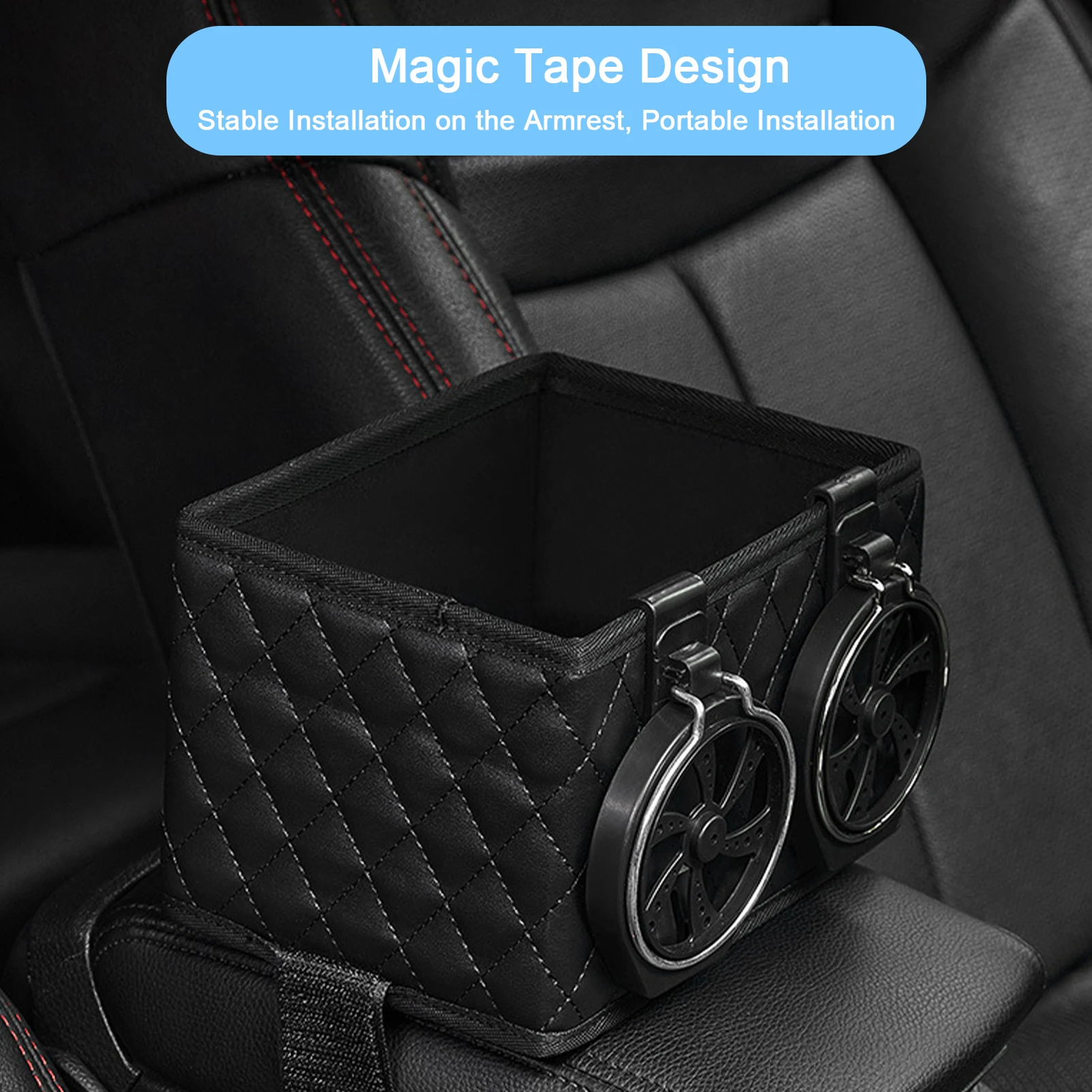 Lagerung Box Multi-funktion Auto Armlehne Organisatoren Autos Innen  Verstauen Aufräumen Zubehör Gewebe Tasse Trinken Halter - AliExpress