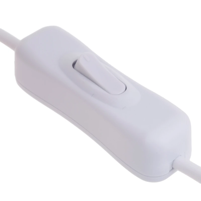 Type-C to USB Data Cable with Power Switch - Quick Charging & Data Sync, White, Multiple Lengths