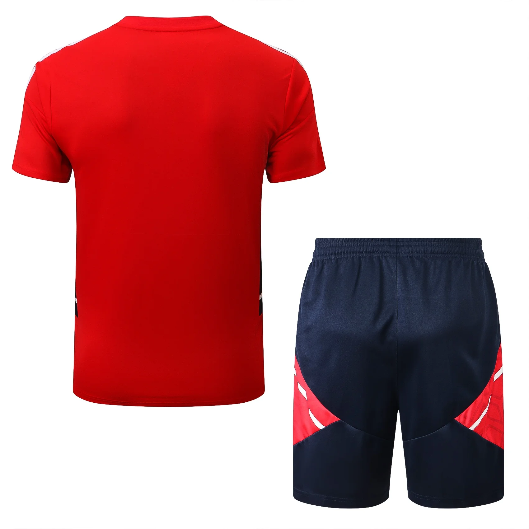 Adidas Soccer Jerseys Men Short-sleeved Breathable Quick-Dry Colorful Performance Comfortable Training Suit Red