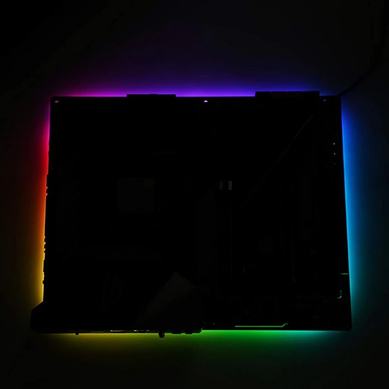 Motherboard RGB Backplate Light Emitting Back-Plane 5V 3 Pin ARGB Desktop Decor Lamp StripATX/MATX/ITX A-RGB Framex