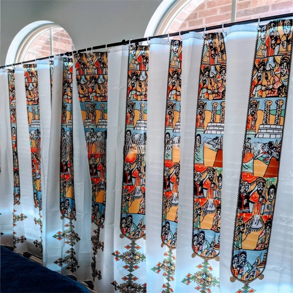 Ethiopian Traditional Design Sunshade Curtains Israel Hot Selling