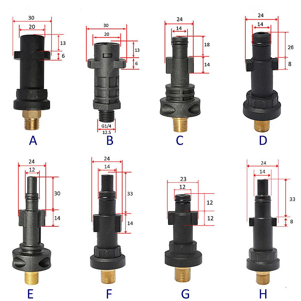 High Pressure Foam Spray Pot Connector Car Washing Machine Copper Foam ...