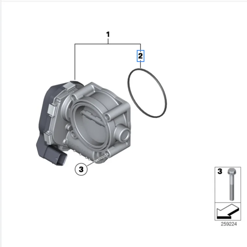 13547563377 Engine throttle valve gasket for BMW E81 E87 F20 E90 E93 F30 F35 G20 G21 F36 E60 F10 F18 G11 G12 X1 E84 X3 G01 G08 X