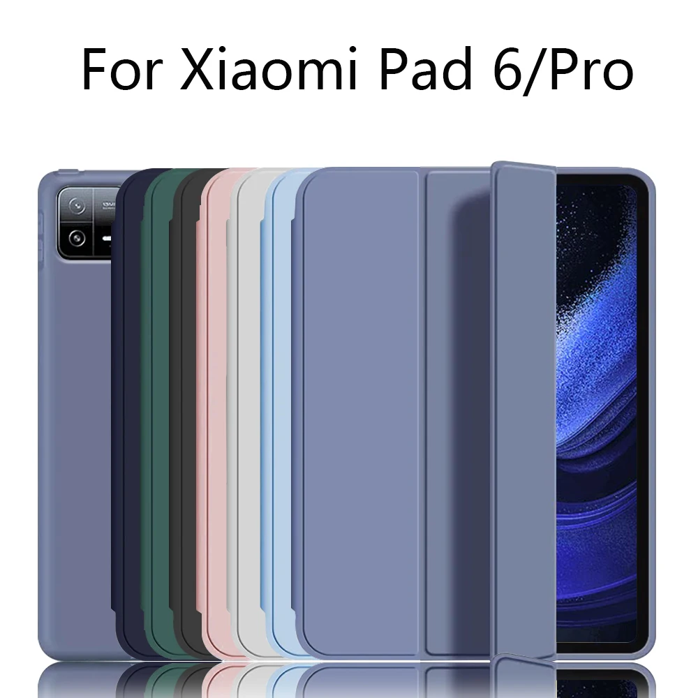 Trifold Stand Smart Cover with Soft TPU Back and Auto Wake/Sleep Function