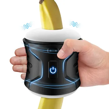 Newest Automatic Male Masturbator Cup Real Blowjob Sucking Machine Masturbators Vagina Masturbation Sex Toys Adult Goods for Men 1