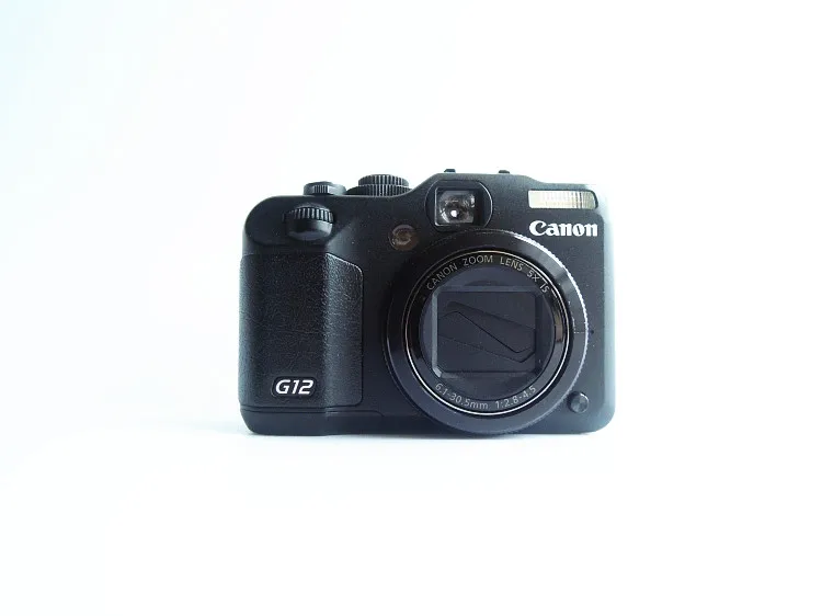Usato Canon Powershot G12 10.0Mp 2.8 ''Schermo 5X Zoom Fotocamera Digitale Flip Screen Nero