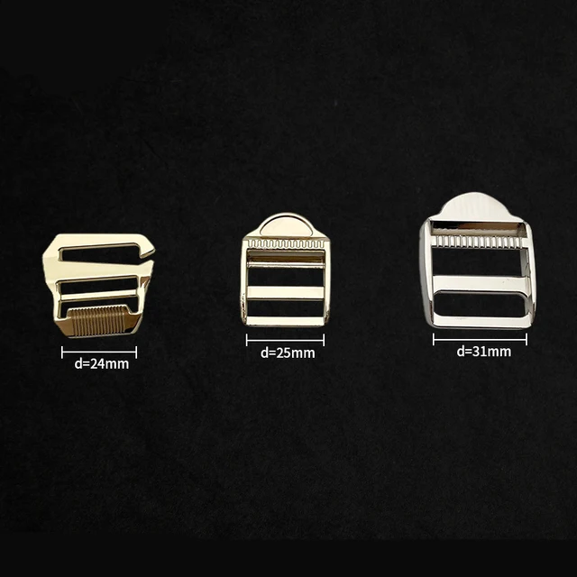 PATIKIL Boucle Coulissante Réglable Métal 26mm, 10Pcs Tri-Glide Rectangle Ajusteur Sangle Bretelle Coulissante Pour Fabrication Matériel Sac à Main Ceinture Sac Remplacement, Or