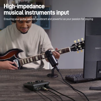 MAONO USB Audio Interface for PC,XLR Input 24-bit/192kHz Routing Software LOOPBACK ASIO for Recording Music,Guitar,DAW PS22 Lite 2