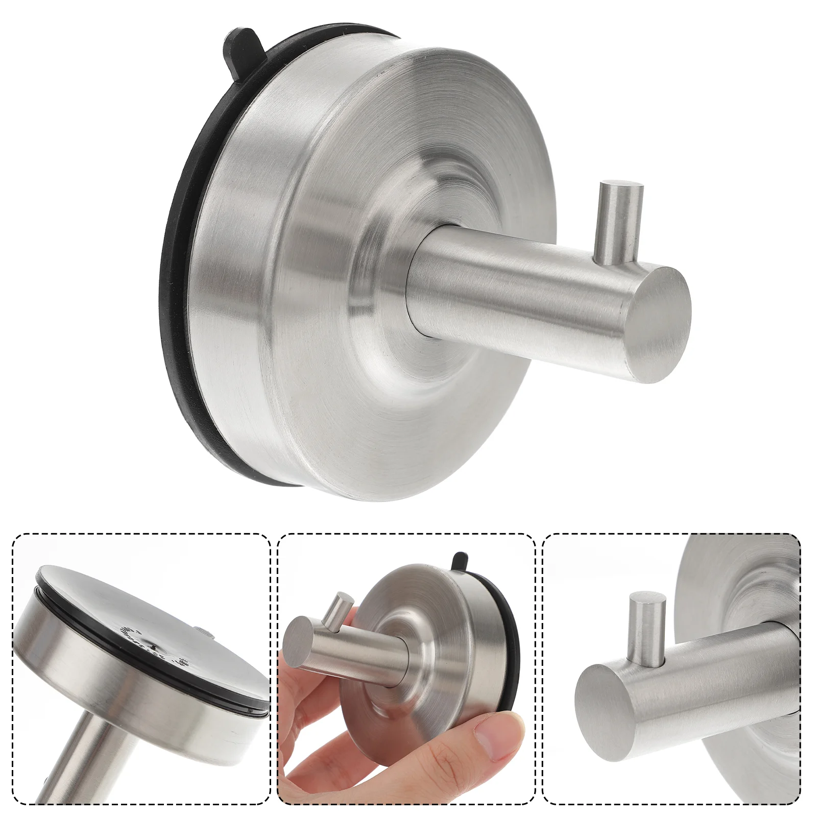 

Suction Cup Hooks Bathroom Kitchen Towel Hanger Hooks Stainless Steel Hooks