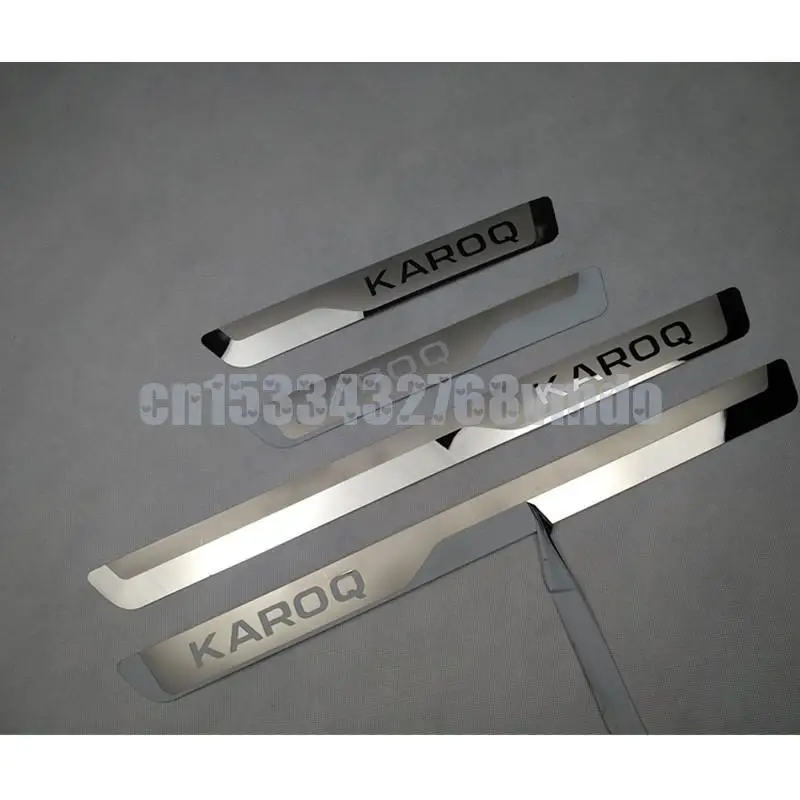 

Door Sill Strip for Skoda KAROQ 2017-2021 Stainless Steel Scuff Plate Peda Pedal Cover Car Styling Stickers Auto Accessories