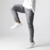 Men's Pants Active Chinos Comfortable Men Long Stylish Slim Fit Ankle Length Casual Soft Breathable Fabric Mid Waist Commuting W 4